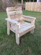 Single Wooden Garden Chair image