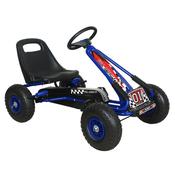 Swift Rubber Wheel Go Kart (Blue)