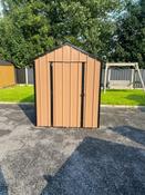 14ft x 6ft Brown Steel Shed