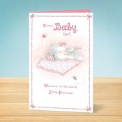 Baby Girl Card <br /> Welcome Little Princess image