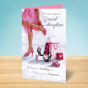 Special Granddaughter Birthday Card image