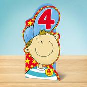 Birthday Card <br /> 4th Birthday Boy image
