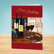 Birthday Card <br /> Wine Scene image