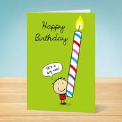Birthday Card <br /> Big Candle image