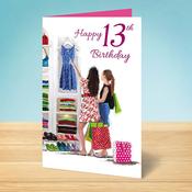 Birthday Card <br /> 13th Birthday Girl image