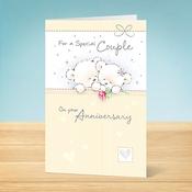 Anniversary Card <br /> Teddy with Rose image
