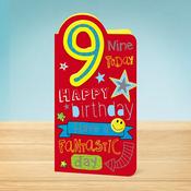 Birthday Card  9th Birthday Smiley image