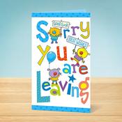 Sorry You're Leaving Card <br /> Colourful Characters image