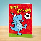 Football Dinosaur Card image