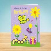 Birthday Card <br /> Bugs and Flowers image