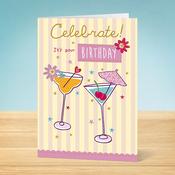 Birthday Card  Celebrate with Cocktails image