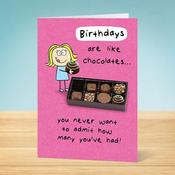 Birthday Card <br /> Birthday Chocolates