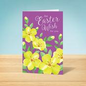 Purple Wish Easter Card image