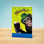 Monkey St. Patrick's Day Card image