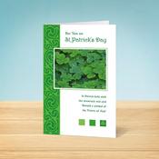 Shamrock St. Patrick's Day Card image