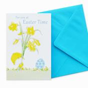 Bird and Flowers Easter Card image