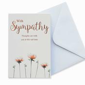 Sympathy Card  Flowers image