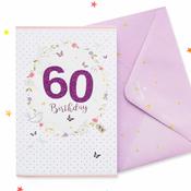 Sparkle 60th Birthday Card image