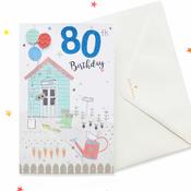 Sparkle 80th Birthday Card image