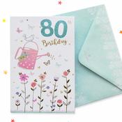 Sparkle 80th Birthday Card image