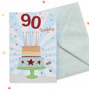 Sparkle 90th Birthday Card image