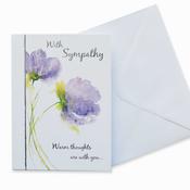 Sympathy Card  Flowers image