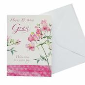 Birthday Card Gran - Flowers image