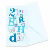 Sparkling <br /> 21st Birthday Card image