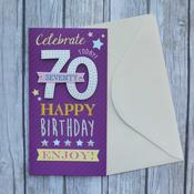 Double Digits<br />70th Birthday Card image