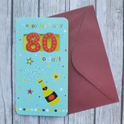 Celebration<br />80th Birthday Card image