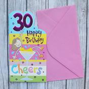 Cheers <br />30th Birthday Card image