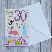 Fashionista <br /> 30th Birthday Card image