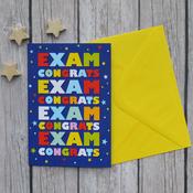 Blue Text <br /> Exam Congratulations image