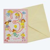 Birthday Card <br /> 3 Today Girl image