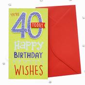 Double Digits<br /> 40th Birthday Card image