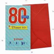 Double Digits<br /> 80th Birthday Card image