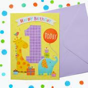 Just to Say<br /> 1st Birthday Card image