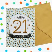 Just to Say <br /> 21st Birthday Card image