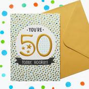 Just to Say<br /> 50th Birthday Card image