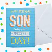 Just to Say Son Birthday image