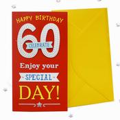 Double Digits<br /> 60th Birthday Card image
