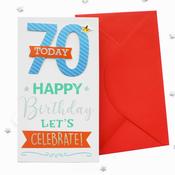 Double Digits<br /> 70th Birthday Card image