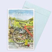 Nature's Way <br /> Happy Birthday Bicycle Scene image