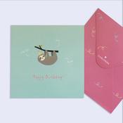 Little Moments Sloth Birthday Card image