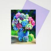 Just to Say Blank Card Colourful Flowers image