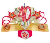 Pop Up <br /> 40th Birthday Card image