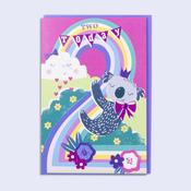 Rainbow <br /> 2nd Birthday Card image