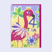 Rainbow <br /> 4th Birthday Card image