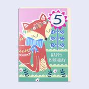 Rainbow <br /> 5th Birthday Card image