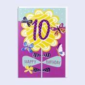 Rainbow <br /> 10th Birthday Card image